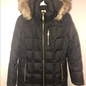 MICHAEL Michael Kors Faux-Fur Hooded Down Coat